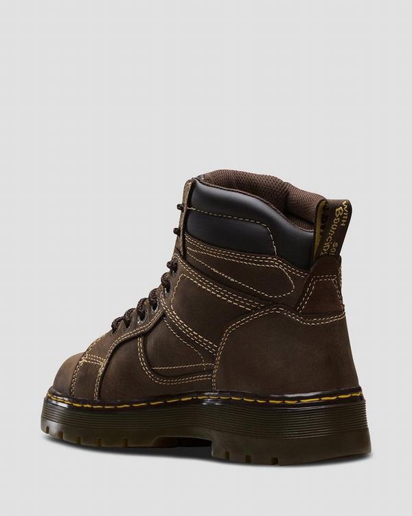 Dr Martens Pánské Pracovní Boty Duct Steel Toe Tmavě Hnědé, CZ-149280